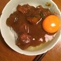 さあや16's cooksnap of when they made カレーのトッピング☆生卵＆ソース♪.