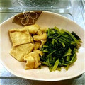 dance37's cooksnap of when they made 定番★小松菜と油揚げのおひたし.