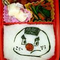 ゆうママ☆サマンサ's cooksnap of when they made 海苔　キャラ弁　コマさん　妖怪　マリオ等.