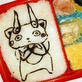 ゆうママ☆サマンサ's cooksnap of when they made 海苔　キャラ弁　コマさん　妖怪　マリオ等.