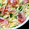 １０４さん's cooksnap of when they made 生ハムとバジルの冷たいパスタ.