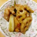 チヒナコ's cooksnap of when they made 鶏肉と蓮根と長葱の香ばし炒め.