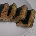 RINRI☆'s cooksnap of when they made テリヤキミートボールマヨのおにぎらず.