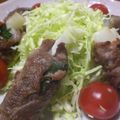 seyumama's cooksnap of when they made 豚肉の梅しそ山芋巻き.