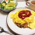 あいぼんば〜's cooksnap of when they made 簡単♪我が家のふわふわオムライス♡.
