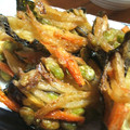 きどん's cooksnap of when they made 枝豆入りかき揚げ（海苔揚げ）.