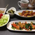ビードロ絵日記's cooksnap of when they made 小松菜と厚揚げの炒め.