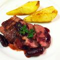 abc345's cooksnap of when they made 鴨胸肉とフォアグラ　洋梨のロースト添え.