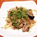 U1Nyami's cooksnap of when they made 大葉香る豚コマ茄子の甘口醤油炒め.