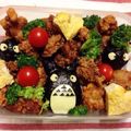 yumiぴょん's cooksnap of when they made 運動会トトロ＆まっくろくろすけキャラ弁当.