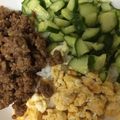 ママめがね's cooksnap of when they made 簡単♡三色そぼろ丼.