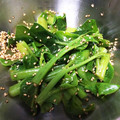 kakapooo's cooksnap of when they made つるむらさきのごま和え.