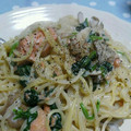 ちゃちゃふく's cooksnap of when they made 舞茸ほうれん草ｻｰﾓﾝのｸﾘｰﾑﾊﾟｽﾀ.