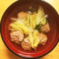 元やしゆか's cooksnap of when they made 白菜と肉団子のスープ.