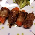 maru0310's cooksnap of when they made ♪簡単♪豚バラ巻き♪お弁当に☆.