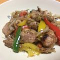 fairyhiro's cooksnap of when they made 鶏むね肉とパプリカのバジルソース炒め♪.