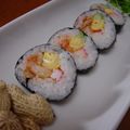 kurolabu428's cooksnap of when they made キムチ＆チーズの巻き寿司.