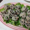 4兄妹のお母さん's cooksnap of when they made 雑穀を摂りましょう♪黒米シュウマイ.