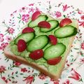 龍青空ママ's cooksnap of when they made クリーミー☆アボガド☆トマト☆トースト.