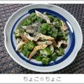 ちょこ☆ちょこ's cooksnap of when they made 簡単♪オクラとちくわのごま和え.