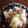 RYK1205's cooksnap of when they made 簡単！牛肉と白菜のにんにく生姜炒め.