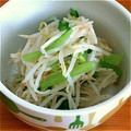 だいきママ2010's cooksnap of when they made ＊小松菜ともやしのレンジで簡単ナムル＊.