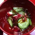 ゆかてぃ〜's cooksnap of when they made たこときゅうりの酢の物.