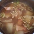 サファイにゃん's cooksnap of when they made 今日は主役なの♪焼き大根の中華スープ.