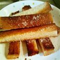 sky_birds's cooksnap of when they made パンの耳砂糖揚げ.