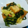 yoama's cooksnap of when they made 厚揚げとにらとキャベツ炒め.