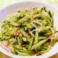 あ～ちゃんさ～ちゃん's cooksnap of when they made 簡単☆胡瓜とカニカマのゴマサラダ♪.