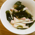 反省堂書店（のぐち）'s cooksnap of when they made ワカメとカニカマの白出し和え☆.