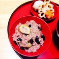 IloveQoo's cooksnap of when they made 黒小豆♪で炊いてみた赤飯♡炊飯器ver.