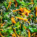 にこぴか's cooksnap of when they made しらすちりめんと緑黄色野菜の炒め物.