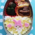 YUKI's cooksnap of when they made キャラ弁☆マイメロちゃんのお弁当.