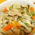 nyan125's cooksnap of when they made 簡単☆豚ときのこの塩あんかけごはん.