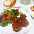manana0917's cooksnap of when they made なすのミートローフのせ♡.