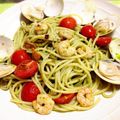 スラィリー904's cooksnap of when they made はまぐりのジェノベーゼパスタ.
