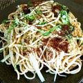 Sococora's cooksnap of when they made からすみと水菜のスパゲティー♬.