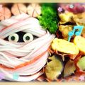 はるtoぴよ's cooksnap of when they made ハロウィンミイラ弁当（キャラ弁）（幼稚園.