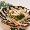 赤い電話's cooksnap of when they made オクラと大根の梅ポン酢サラダ♪.