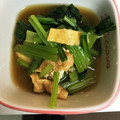 プルリンコ's cooksnap of when they made 応用がきく！小松菜と油揚げのおひたし.
