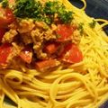 じゅーに's cooksnap of when they made トマトとツナのパスタ～バルサミコ風味.