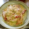 火美猛's cooksnap of when they made 鮭ときのこのクリームスパゲッティ.