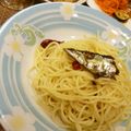 りょく★'s cooksnap of when they made さんまのコンフィのオイルでペペロンチーノ.