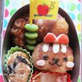 YUKI's cooksnap of when they made キャラ弁＊いなりリス&しめじどんぐり＊.