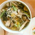 れあきち's cooksnap of when they made 秋だ！きのこだ！しめじと鶏肉のフォー.