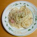 おもおも's cooksnap of when they made きのことベーコンのパスタ♡.