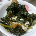 ユーロン's cooksnap of when they made 小さな野菜のおかず★小松菜と薄揚げの煮物.