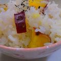 リンドンベル's cooksnap of when they made 食欲の秋に！ホクホク甘いさつまいもごはん.
